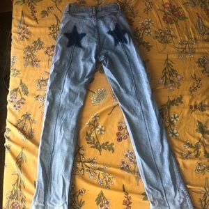 REVICE Venus straight leg, distressed jeans. 24. High-waisted. Worn a few times
